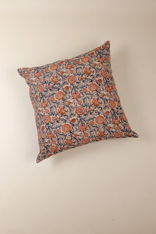 Sunset Horizon Kalamkari Handcrafted Pillow