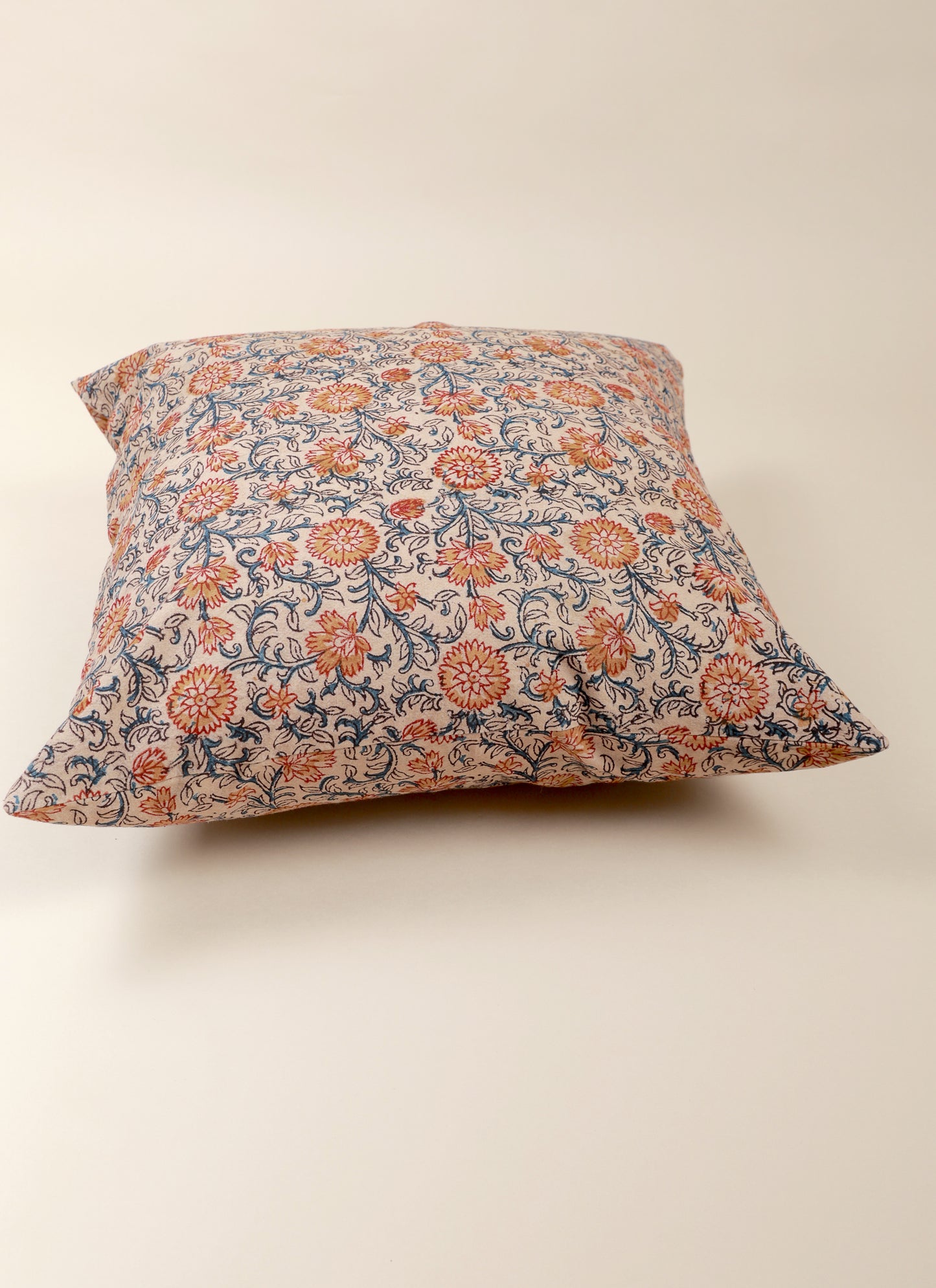 Sunset Horizon Kalamkari Handcrafted Pillow