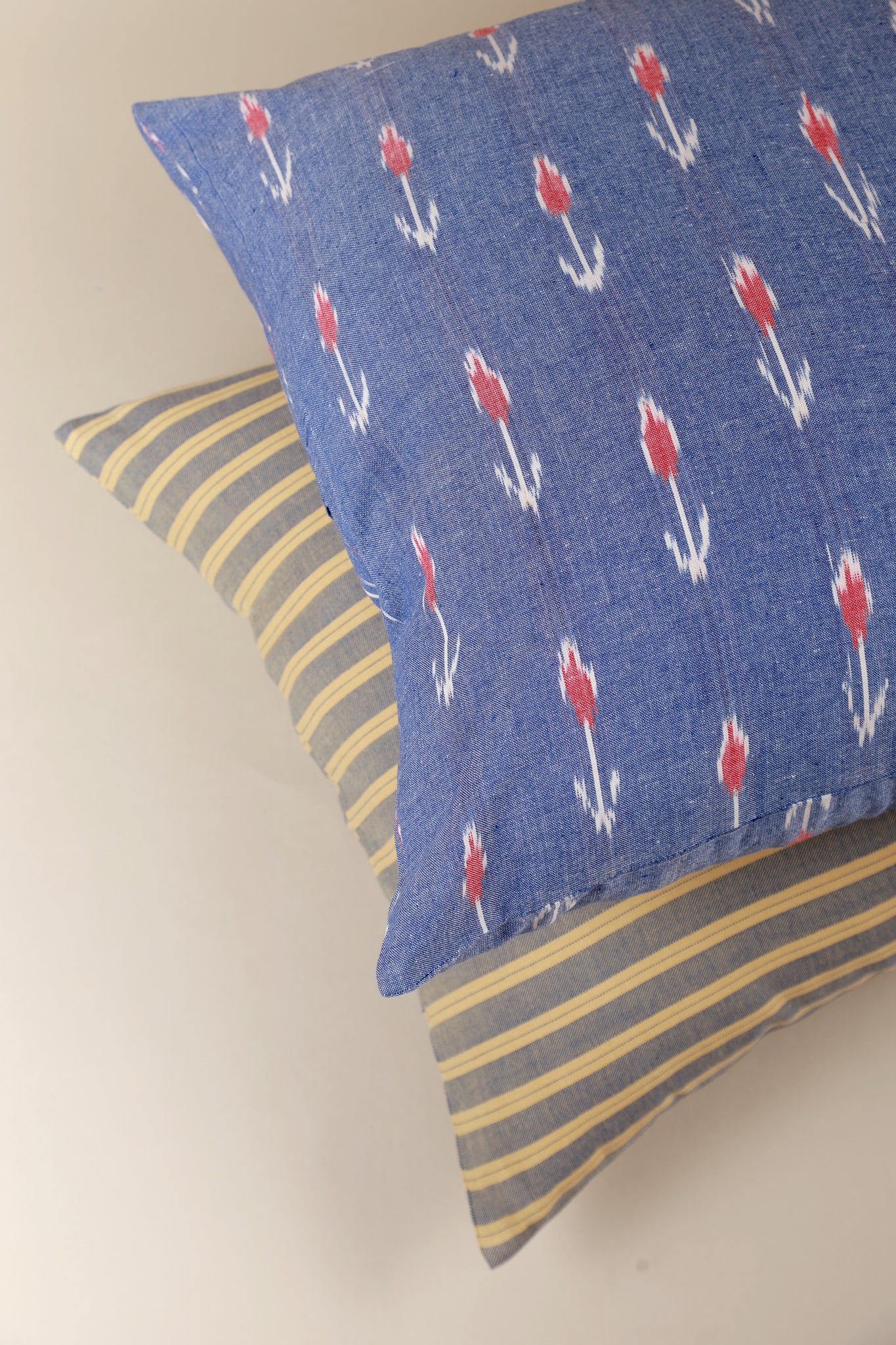 Harbour Waves Handwoven Ikat Pillow