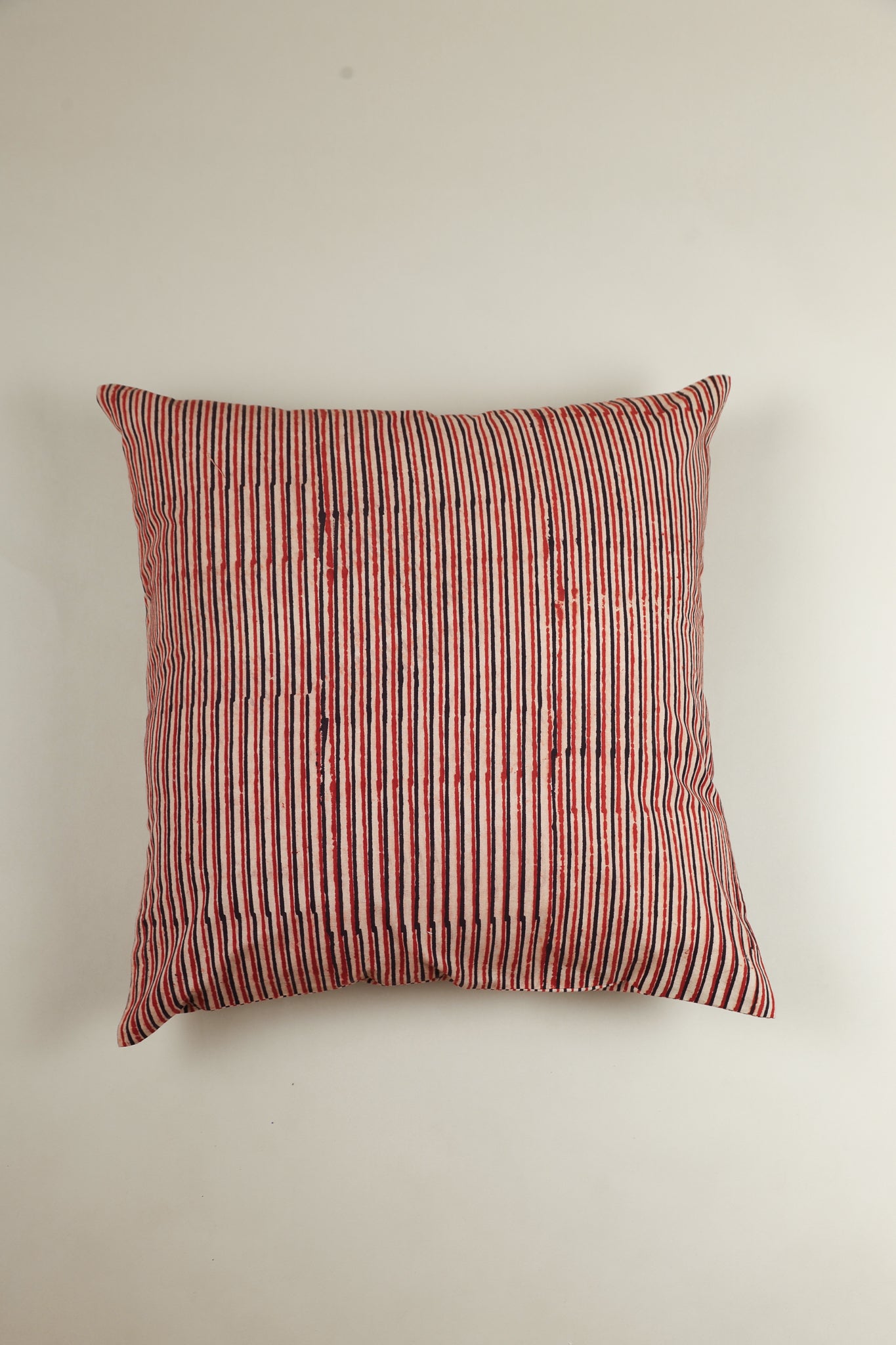 Rustic Stripes Hand Block Print Pillow