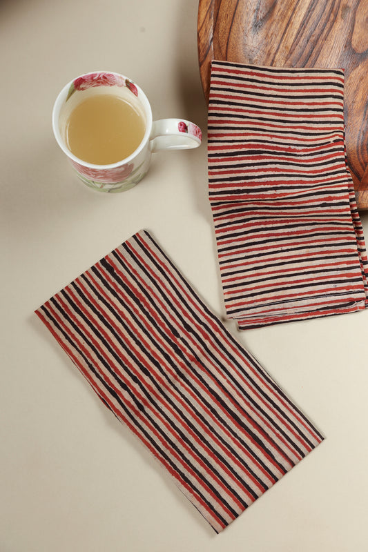 Rustic Stripes Napkins (Set of 4)