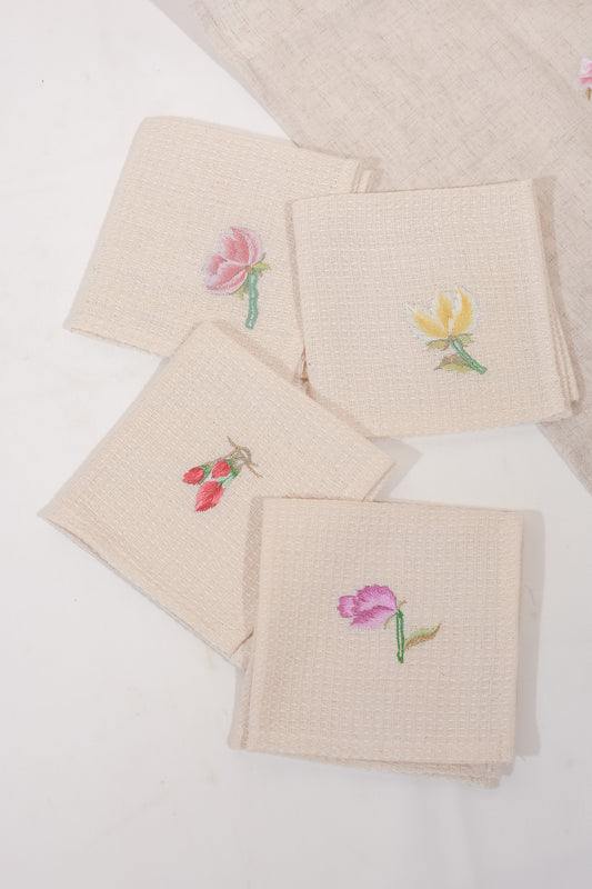 Ensemble de serviettes pour le visage Floral Frenzy