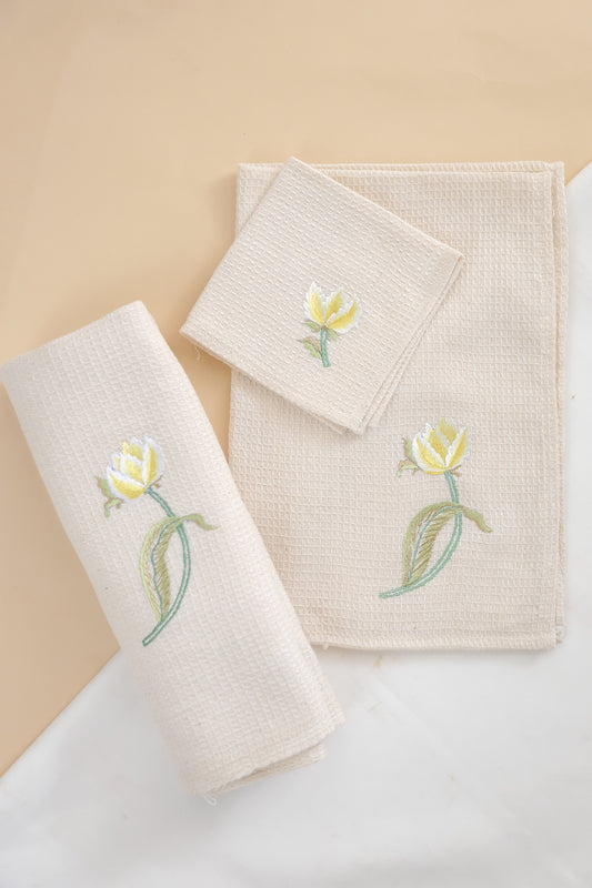 Lemonade Petal Towel Set