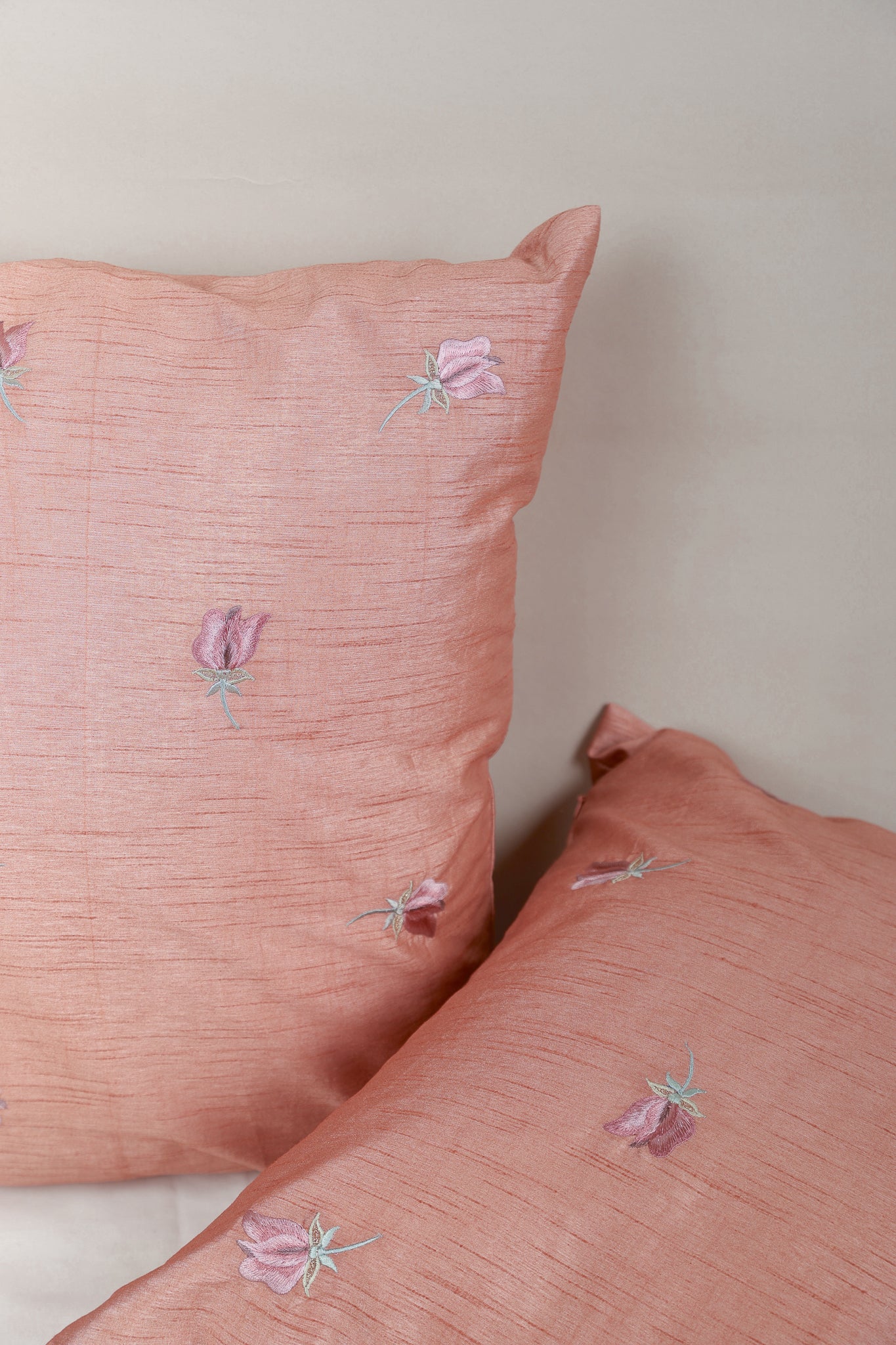 Vintage Blush Silk Pillow