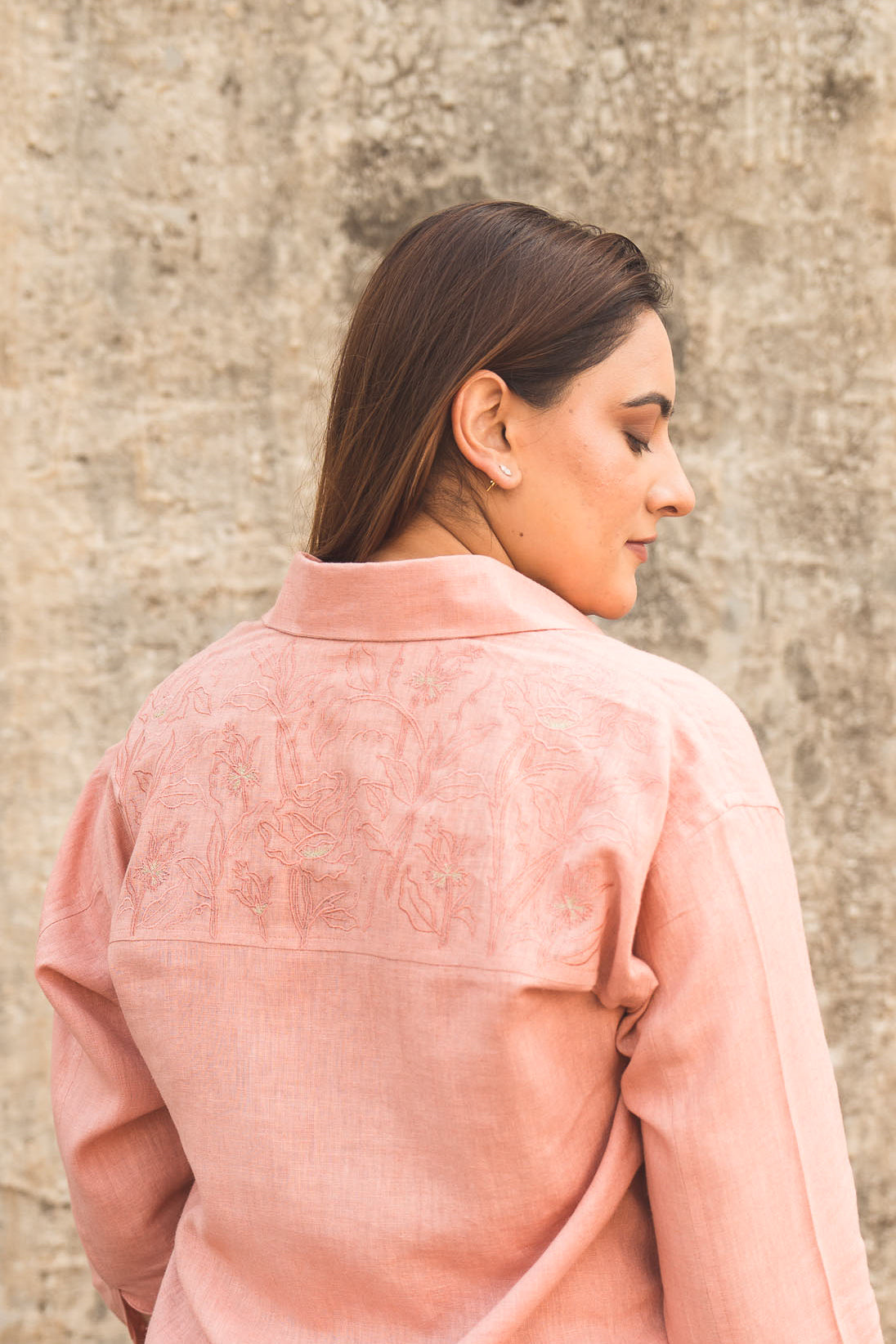 Apricot Dream Linen Shirt