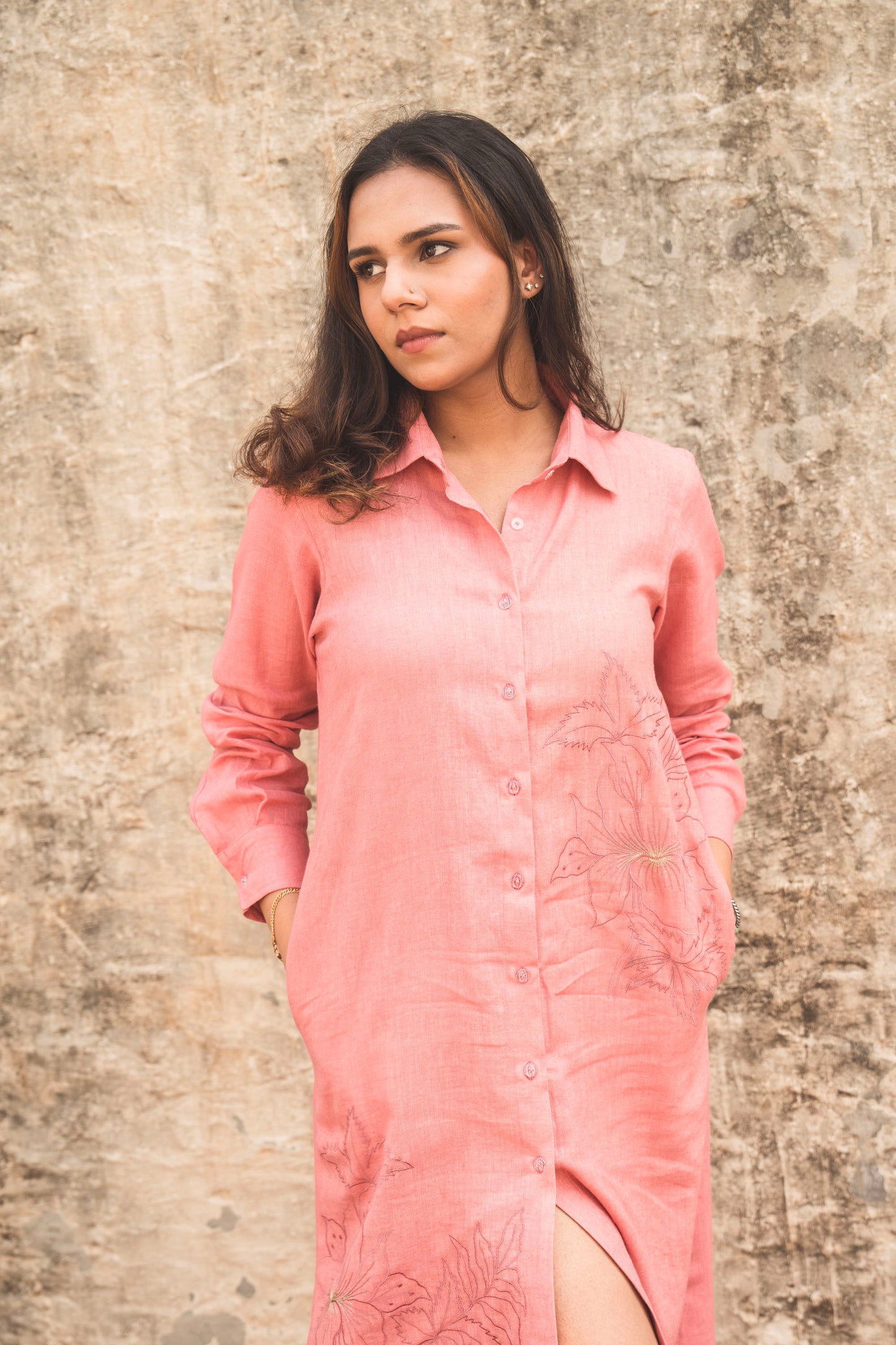 Pomelo Slush Shirt Dress